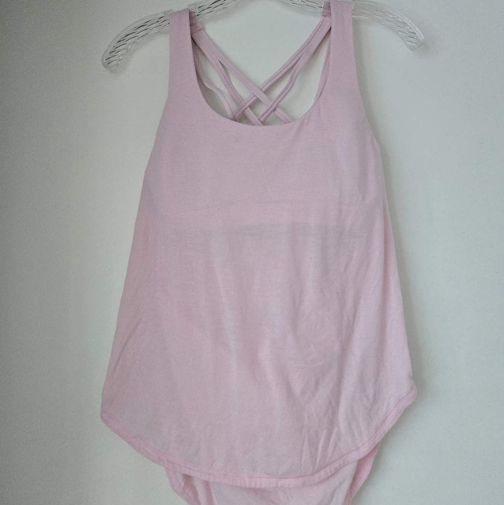 Lululemon free to be serene tank pink pearl 4